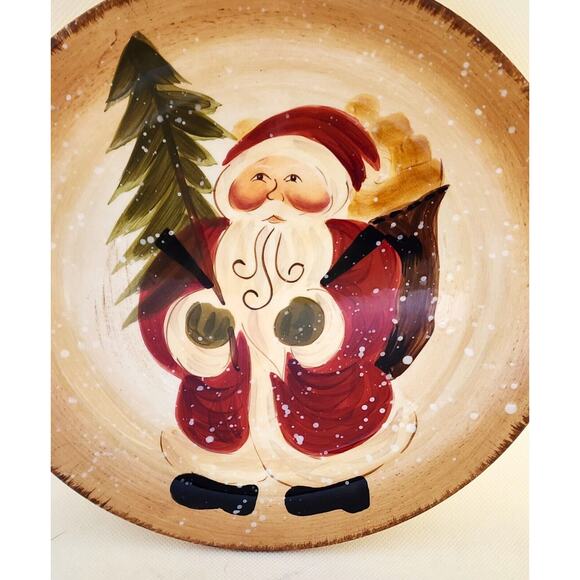 Plates/Salad-Cookies-Tabletops Gallery-Winter Wonderland-Santa Clause-Snow-8.5" - Picture 2 of 7
